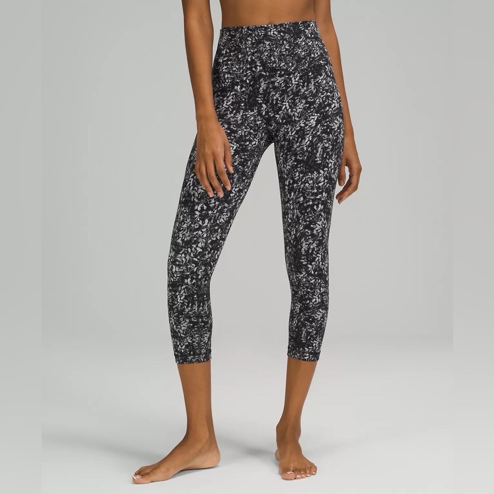 Lululemon Align Leggings, Blossom Overlay Starlight Multi, 10, Like New
